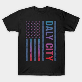 Blue Red Flag - Daly City T-Shirt